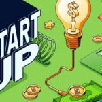 gerçek problemlerden doğan start-up fikirlerini temsil eden girişim odaklı görsel