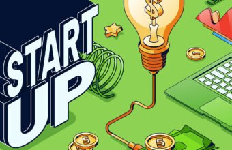 gerçek problemlerden doğan start-up fikirlerini temsil eden girişim odaklı görsel