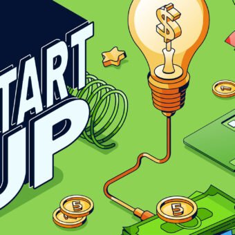 gerçek problemlerden doğan start-up fikirlerini temsil eden girişim odaklı görsel