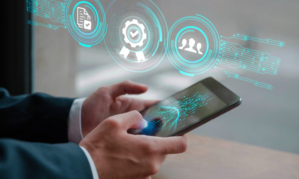 akıllı sistemlerin kontrol ve karar mekanizmalarını sorgulayan teknolojik görsel