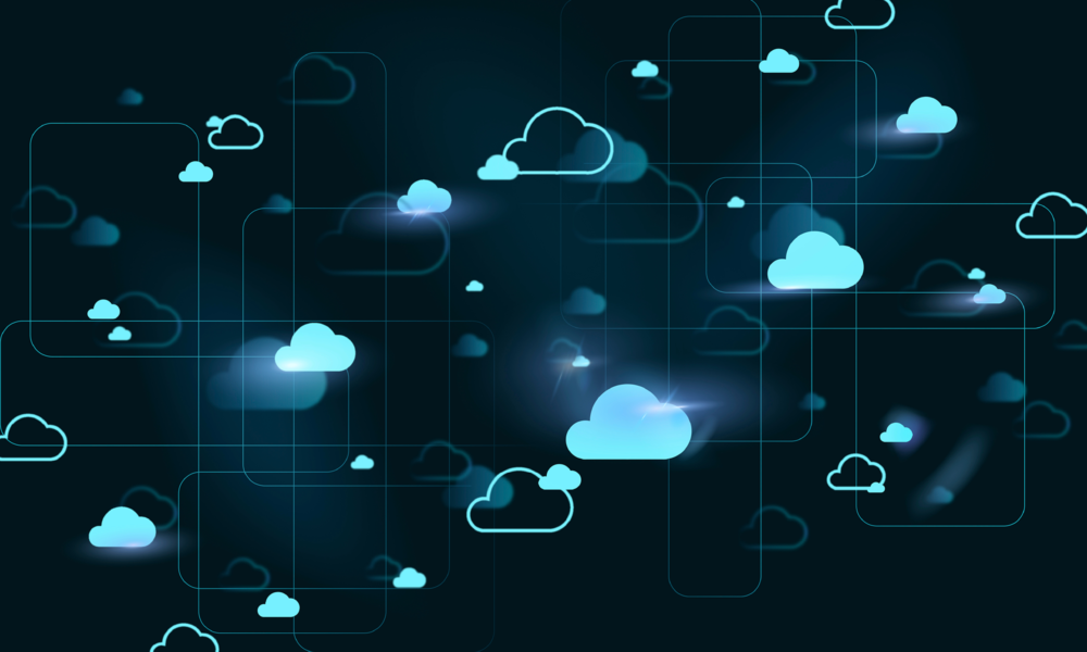 bulut edge ve hibrit sistemlerin dijital altyapı dengesini gösteren teknik illüstrasyon