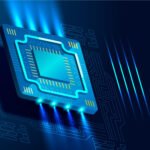 yapay zekâ ve ileri teknoloji sistemlerinin temelini oluşturan çip teknolojisini temsil eden illüstrasyon