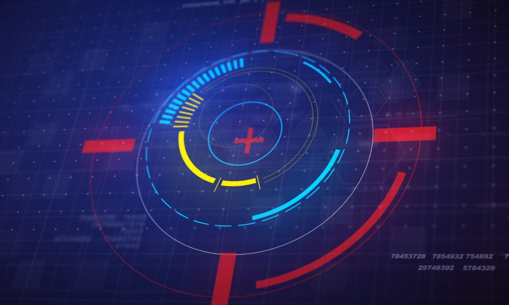 dijital çağda dikkat ekonomisini ve odaklanmanın giderek kıt bir kaynak haline gelmesini simgeleyen soyut arayüz görseli