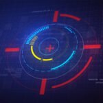 dijital çağda dikkat ekonomisini ve odaklanmanın giderek kıt bir kaynak haline gelmesini simgeleyen soyut arayüz görseli