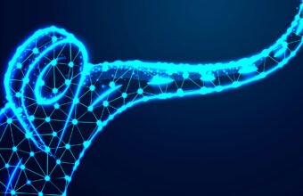 dijital dünyanın gelecekteki yönünü ve dönüşümünü simgeleyen teknolojik görsel