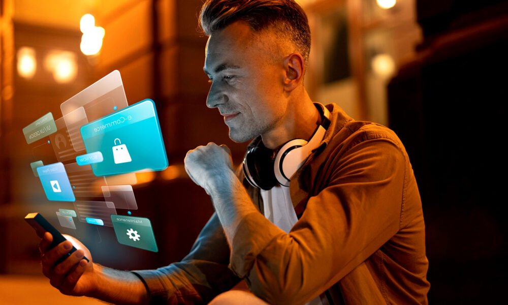 günlük hayatta yapay zekâ destekli mobil teknolojilerin kullanıcı deneyimiyle etkileşimini gösteren görsel