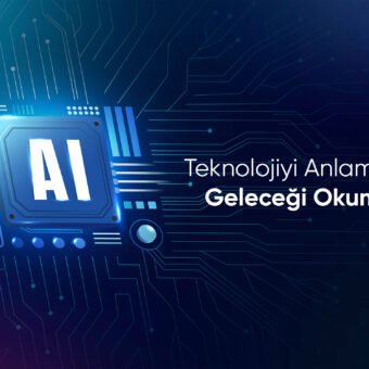 yapay zekâ ve teknolojinin geleceğini anlamaya yönelik kavramsal dijital kompozisyon