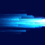 yapay zekânın bilgi üretim hızını ve insan zekâsıyla etkileşimini simgeleyen dijital kompozisyon